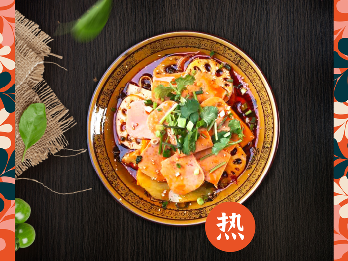 红色卡片式餐饮店美团主图