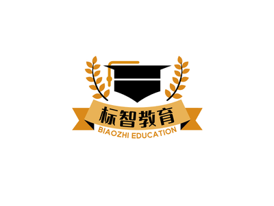 创意学校教育学士帽logo设计