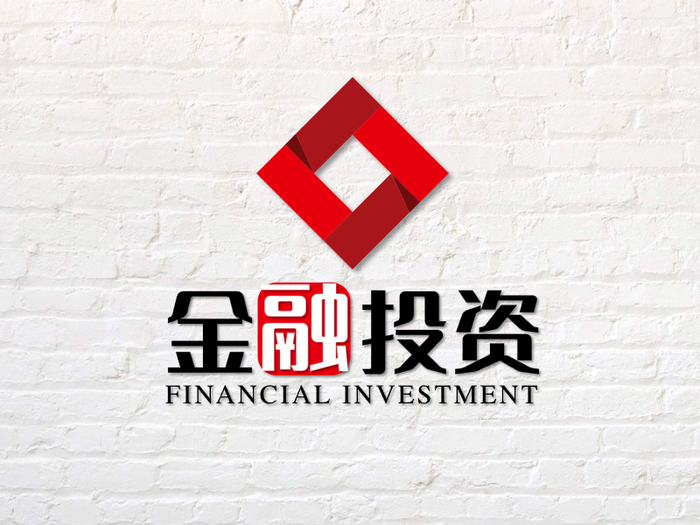 红色简约商务投资类公司标志设计