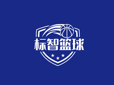 简约创意徽章篮球logo设计