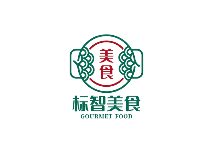 文艺传统中式美食餐饮logo设计