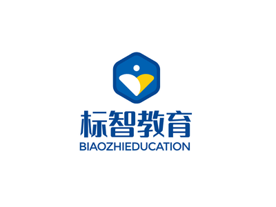 蓝色简约教育学校logo设计