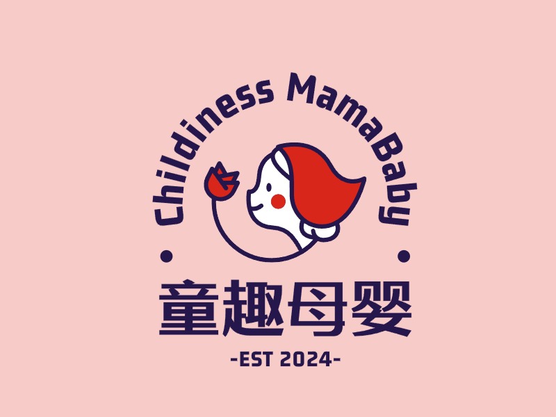 媽媽母嬰logo標志設計