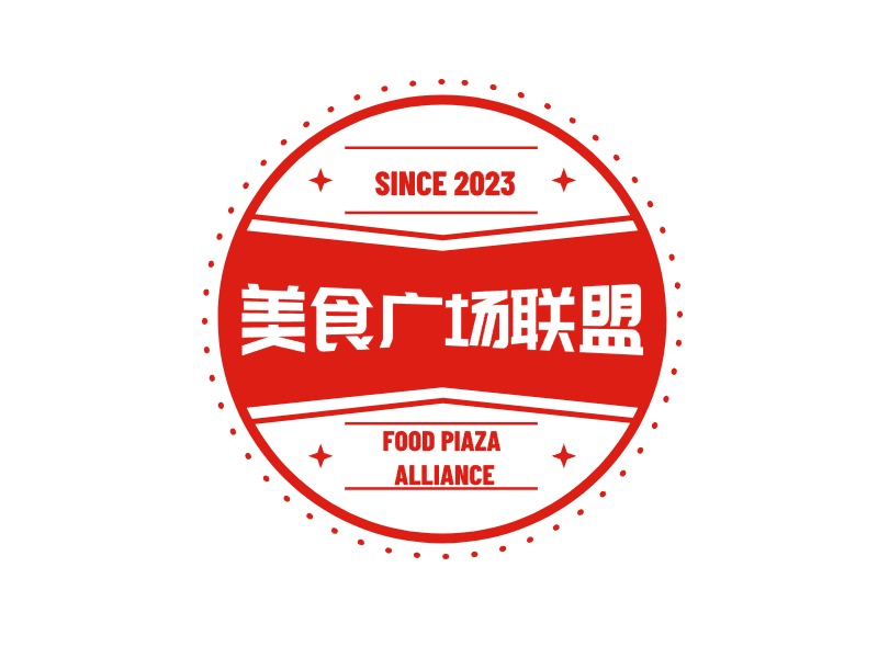 美食广场联盟LOGO设计