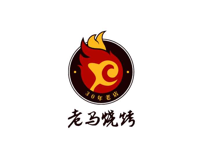 创意餐饮徽章logo设计