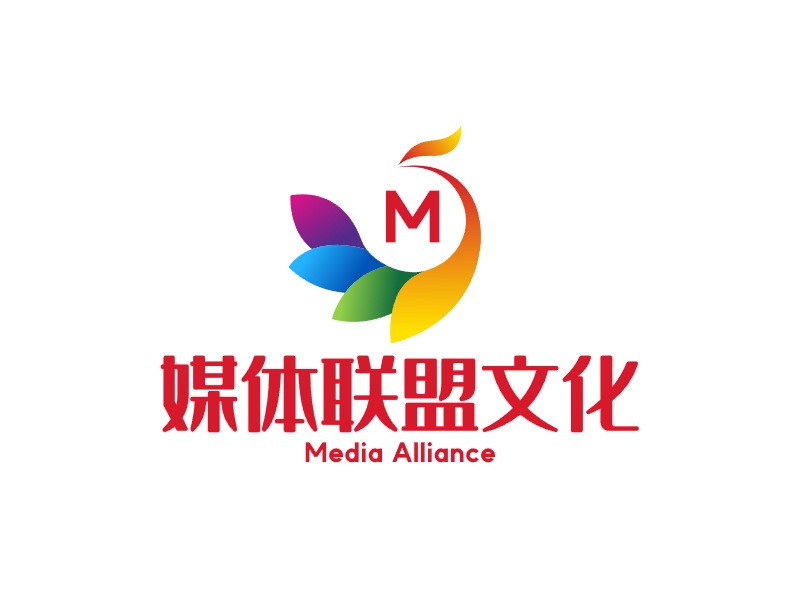 媒体联盟文化logo标志设计