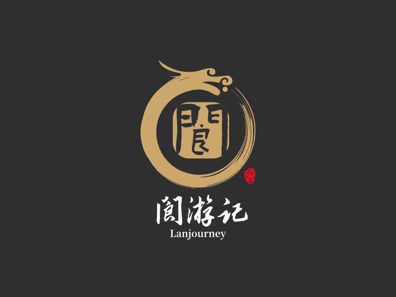 閬游記logo標志設計