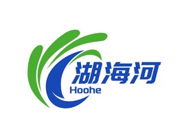 湖海河logo标志设计