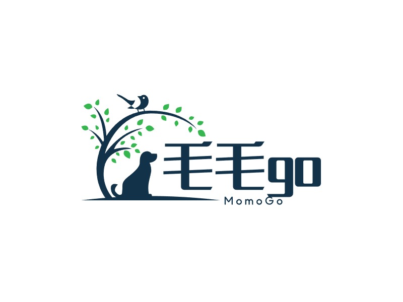 毛毛go門店logo設(shè)計(jì) 寵物店logo設(shè)計(jì)