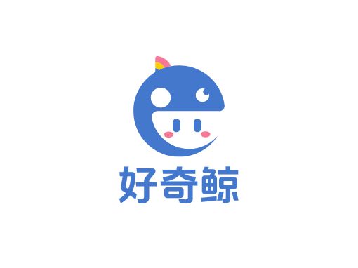 好奇鯨店鋪標(biāo)志設(shè)計(jì)