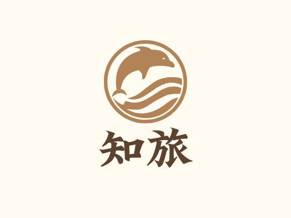 知旅旅游logo设计