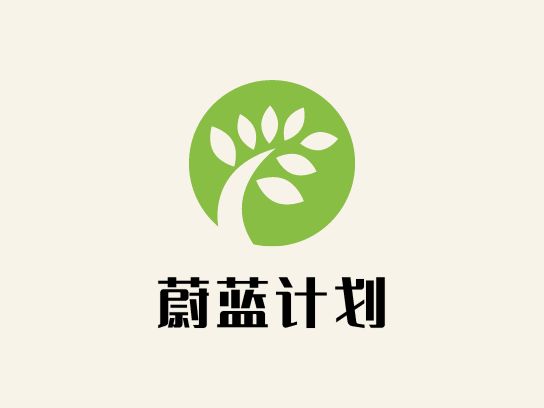 蔚藍計劃企業(yè)標志設計