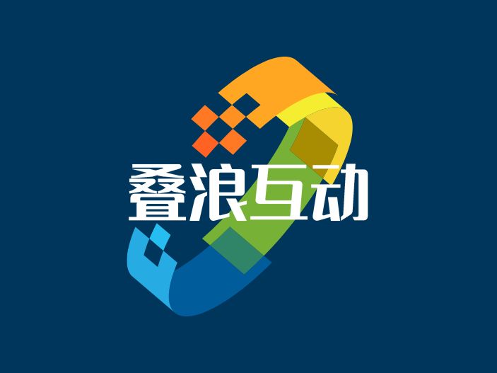 疊浪互動logo標志設(shè)計