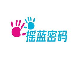 摇蓝密码logo标志设计