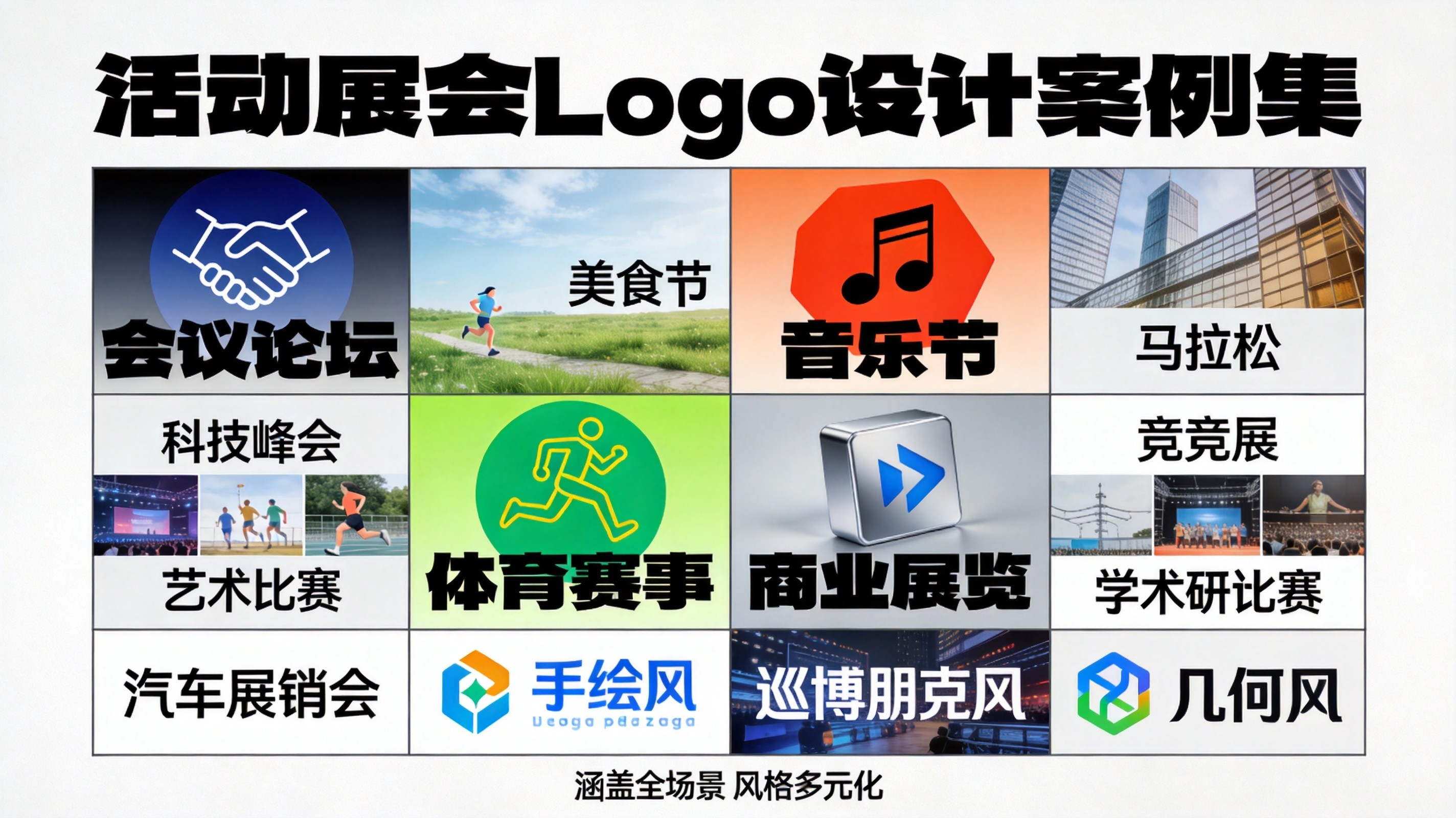 不同类型活动展会Logo设计案例展示