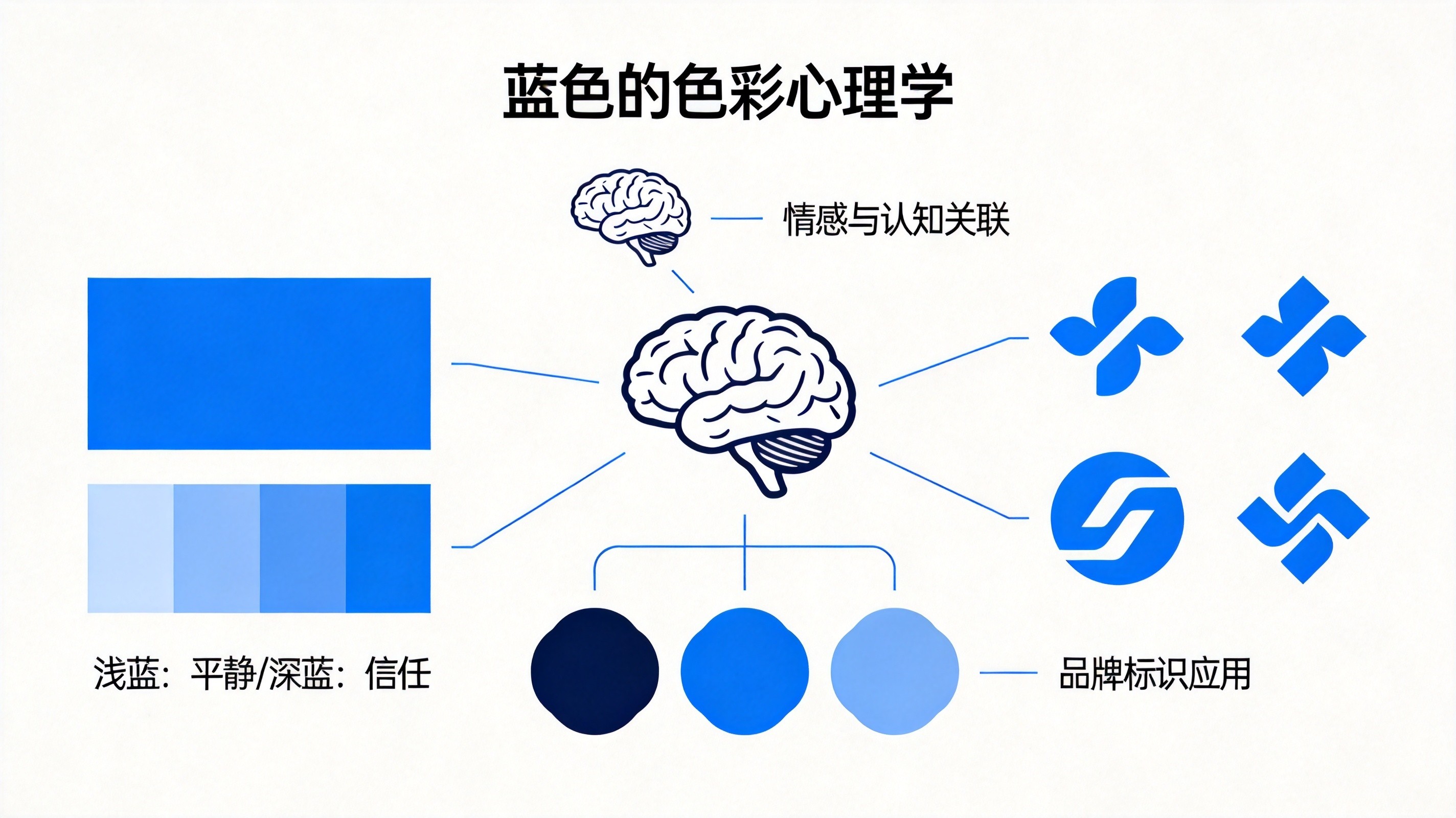 蓝色Logo品牌色彩心理