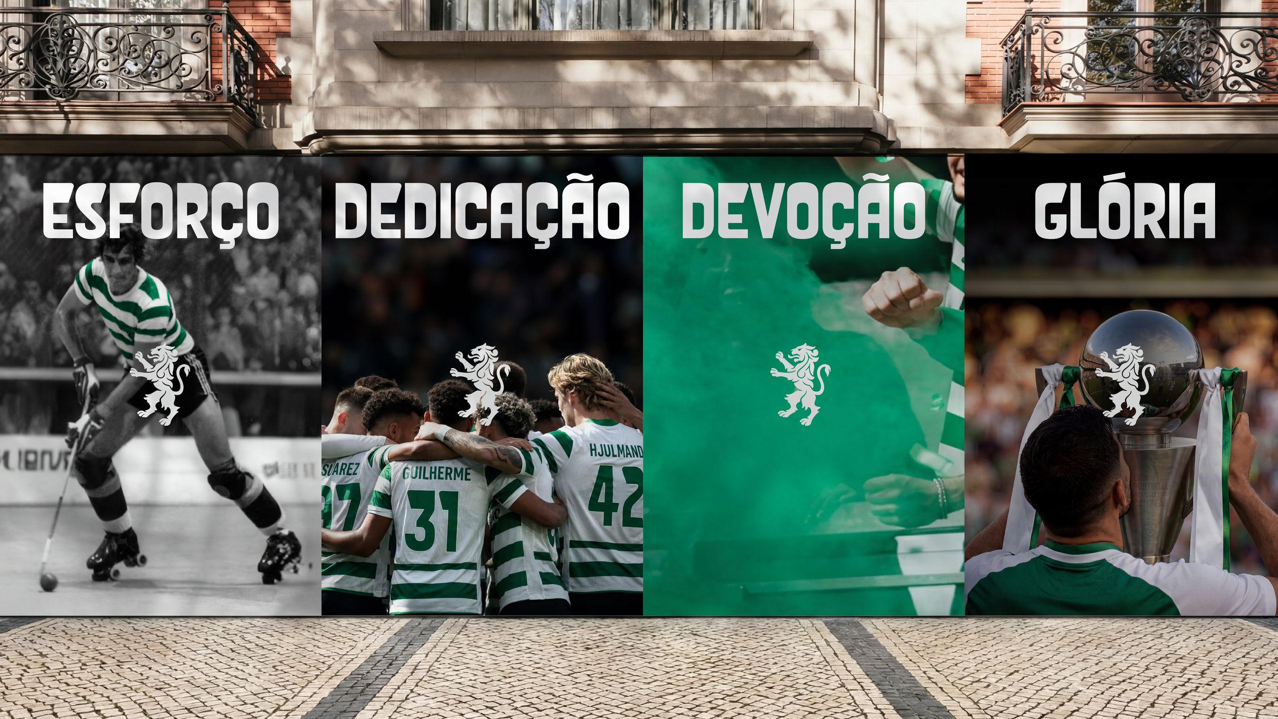 Sporting CP 品牌应用图,来源 Creative Bloq / JKR